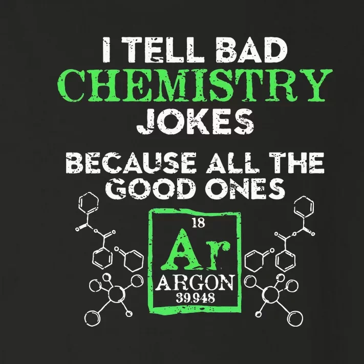 I Tell Bad Jokes Argon Funny Chemistry Joke Toddler Long Sleeve Shirt