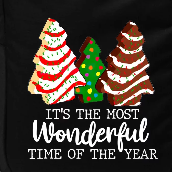 It's The Best Time Of The Year Christmas Quotes Tree Cake Gift Impact Tech Backpack