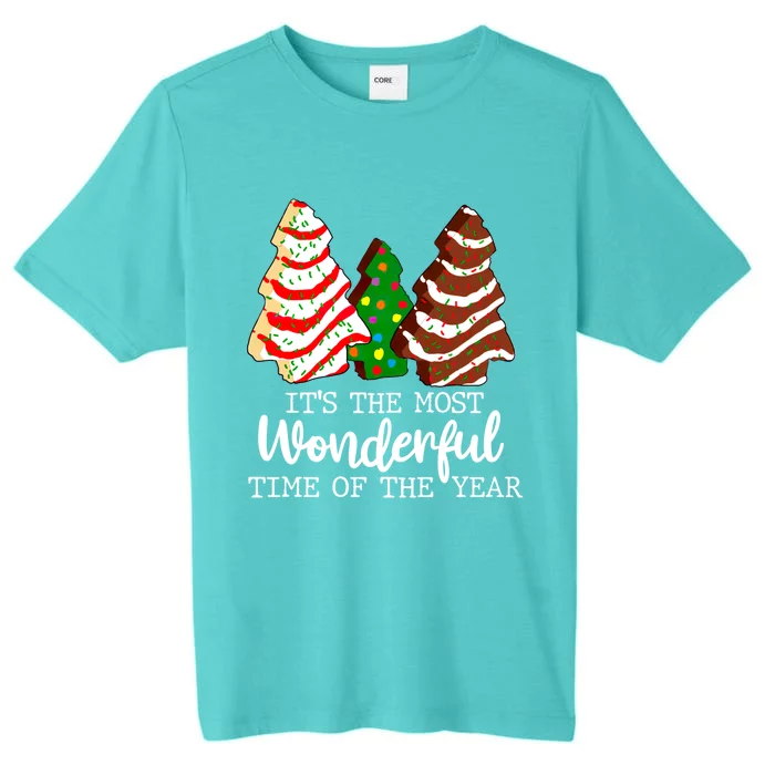 It's The Best Time Of The Year Christmas Quotes Tree Cake Gift ChromaSoft Performance T-Shirt