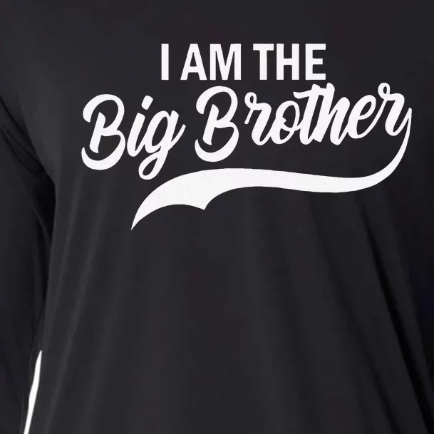 IM The Big Brother Baby Announcement Gift Cooling Performance Long Sleeve Crew