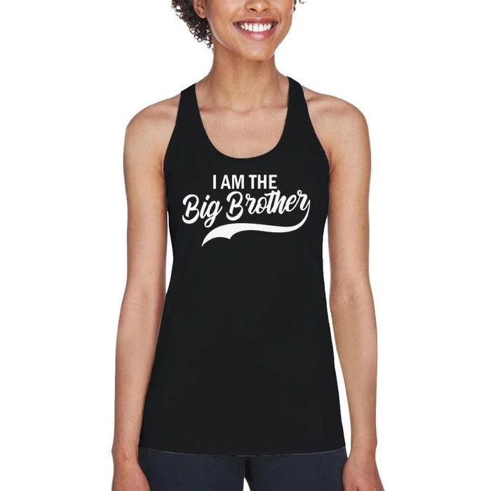 IM The Big Brother Baby Announcement Gift Women's Racerback Tank