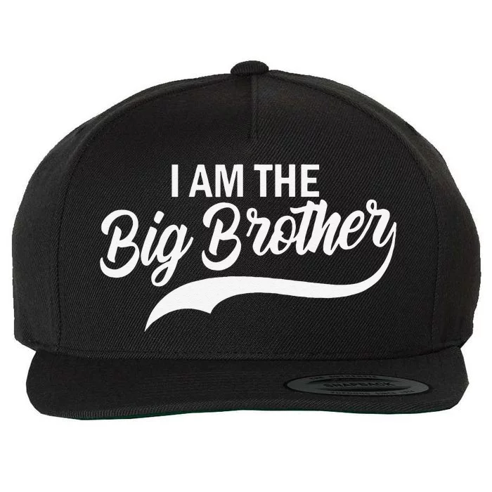 IM The Big Brother Baby Announcement Gift Wool Snapback Cap