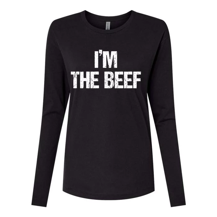 IM The Beef Gift Womens Cotton Relaxed Long Sleeve T-Shirt