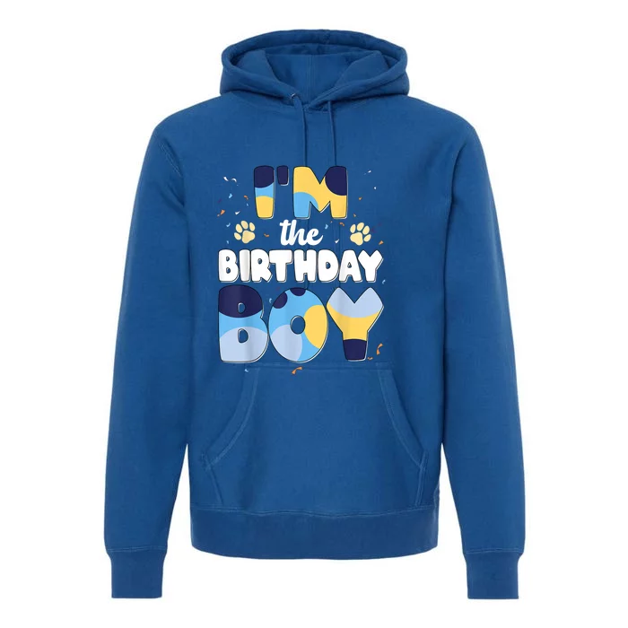 Im The Birthday Boy Dog Family Matching Gift Premium Hoodie