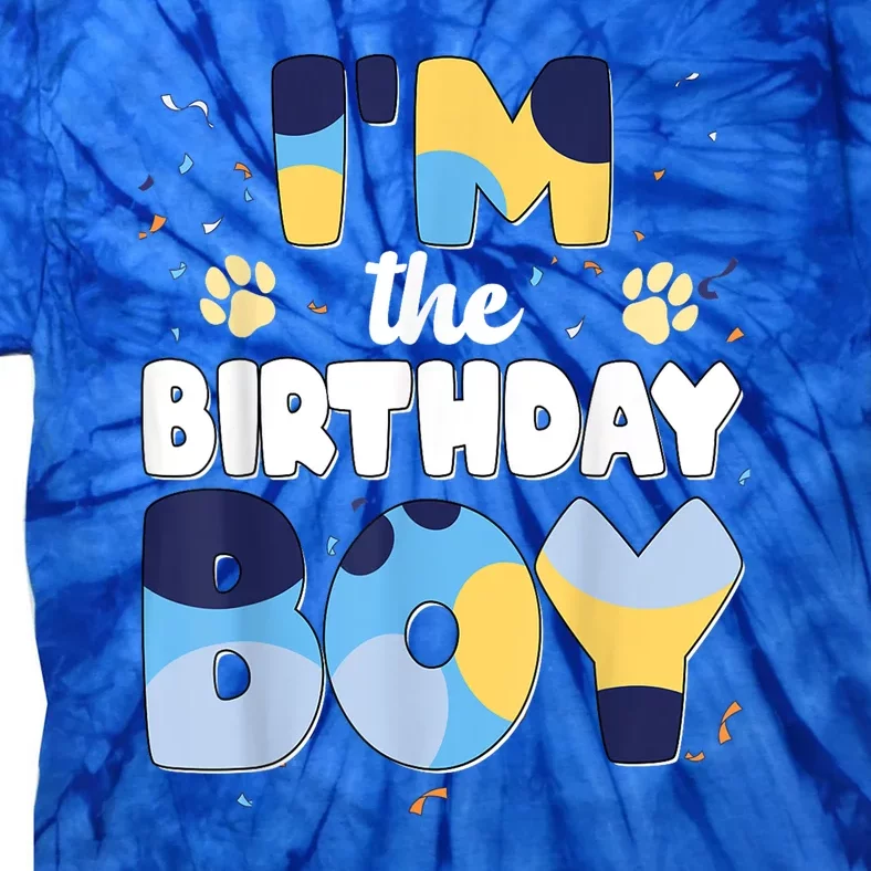 Im The Birthday Boy Dog Family Matching Gift Tie-Dye T-Shirt