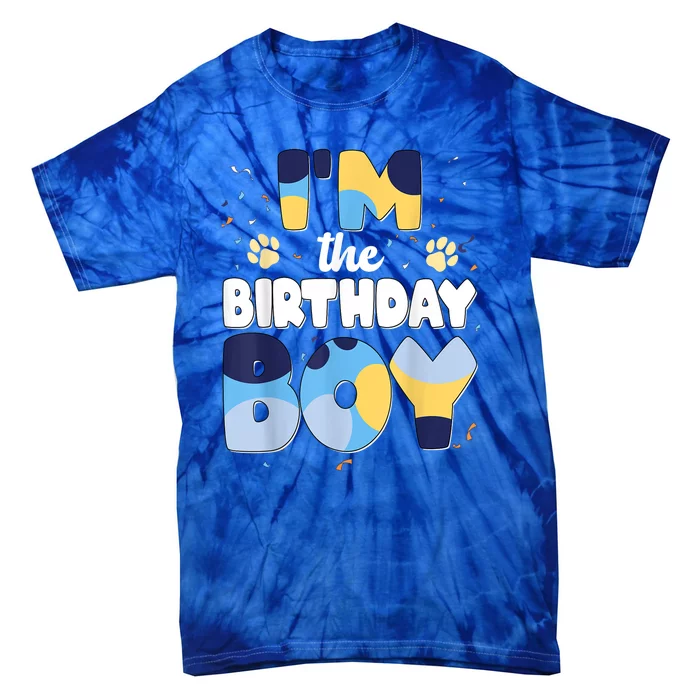 Im The Birthday Boy Dog Family Matching Gift Tie-Dye T-Shirt