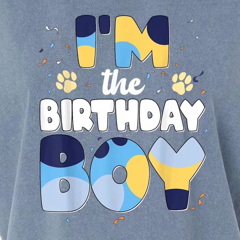 Im The Birthday Boy Dog Family Matching Gift Garment-Dyed Women's Muscle Tee