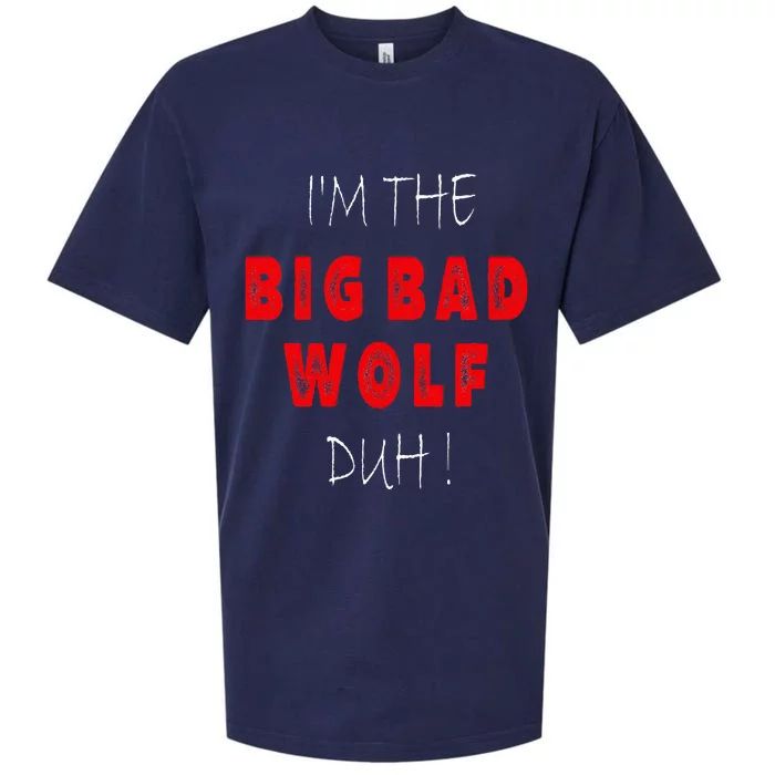 I'm the bad wolf duh Funny costume Halloween party Sueded Cloud Jersey T-Shirt