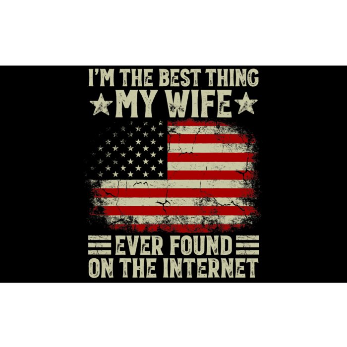 I'm The Best Thing My Wife Ever Found On The Internet Retro Bumper Sticker