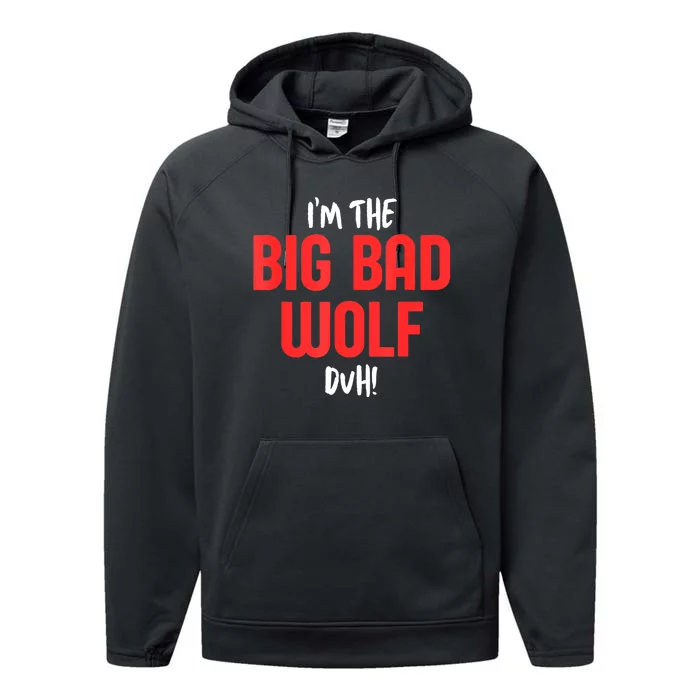 IM The Bad Wolf Duh Costume For Diy Halloween Party Performance Fleece Hoodie