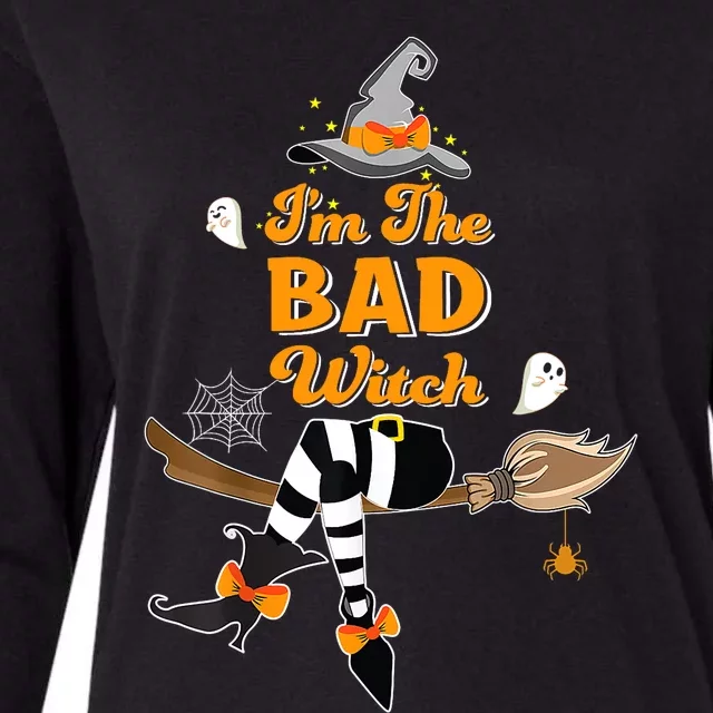 Im The Bad Witch Costume Halloween Matching Group Womens Cotton Relaxed Long Sleeve T-Shirt