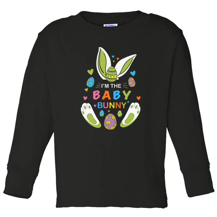 I’m The Baby Bunny Matching Family Easter Day Gift Toddler Long Sleeve Shirt