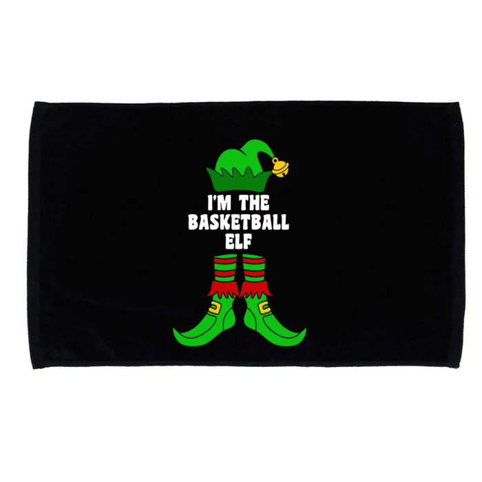 IM The Basketball Elf Matching Family Group Xmas Funny Gift Microfiber Hand Towel