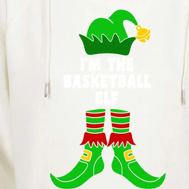 IM The Basketball Elf Matching Family Group Xmas Funny Gift Womens Funnel Neck Pullover Hood