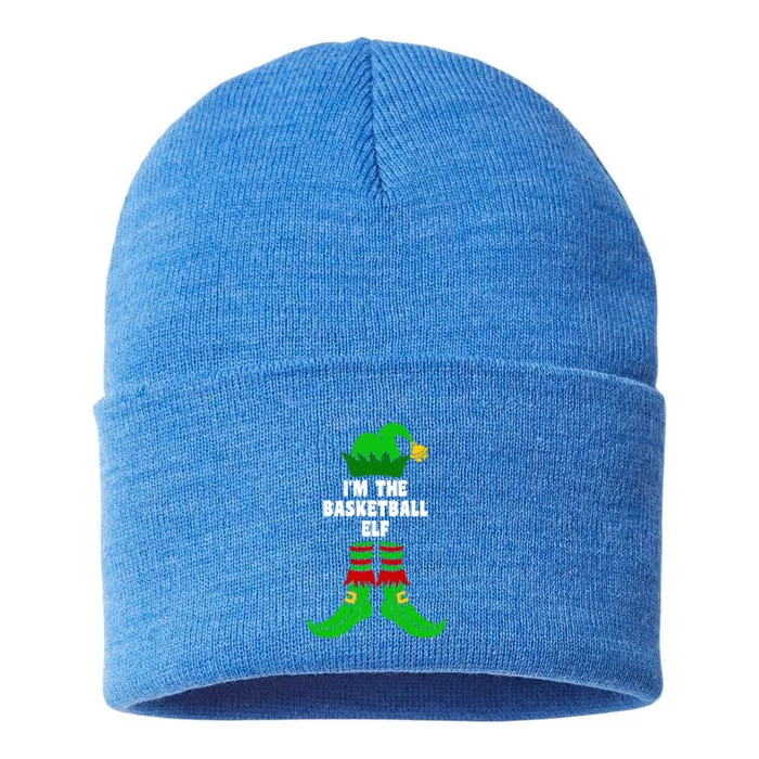 IM The Basketball Elf Matching Family Group Xmas Funny Gift Sustainable Knit Beanie