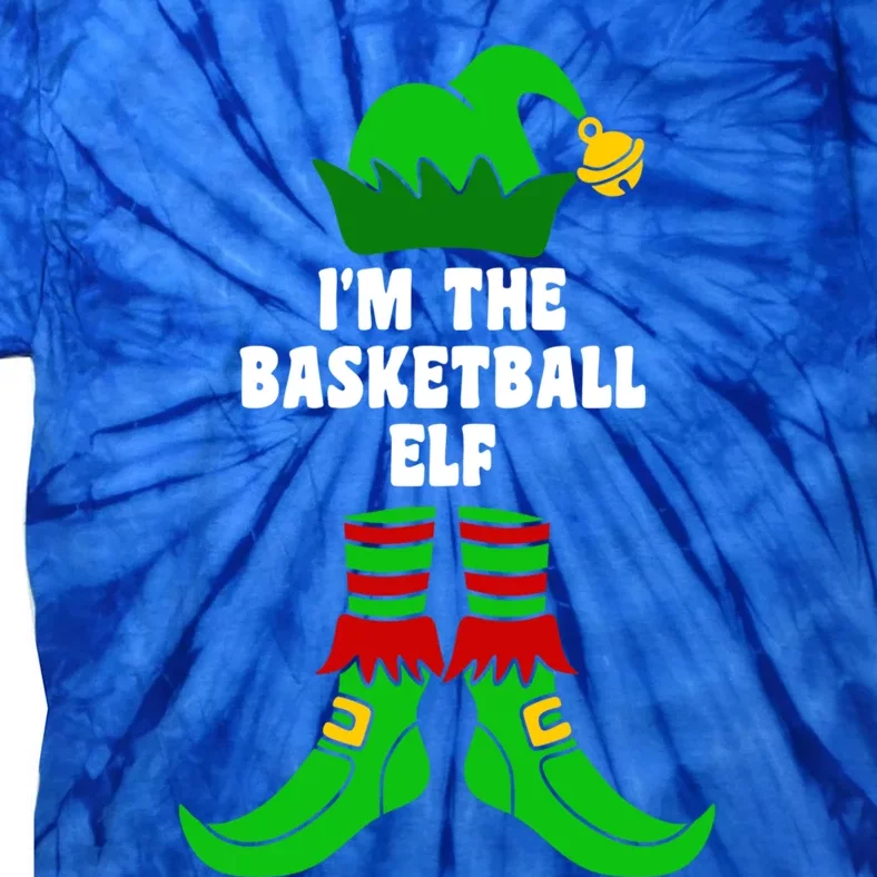 IM The Basketball Elf Matching Family Group Xmas Funny Gift Tie-Dye T-Shirt