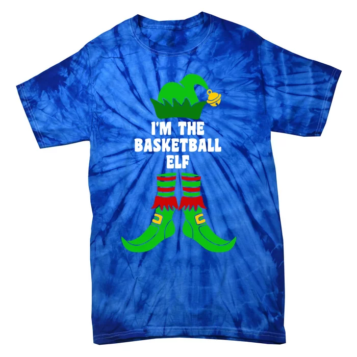 IM The Basketball Elf Matching Family Group Xmas Funny Gift Tie-Dye T-Shirt