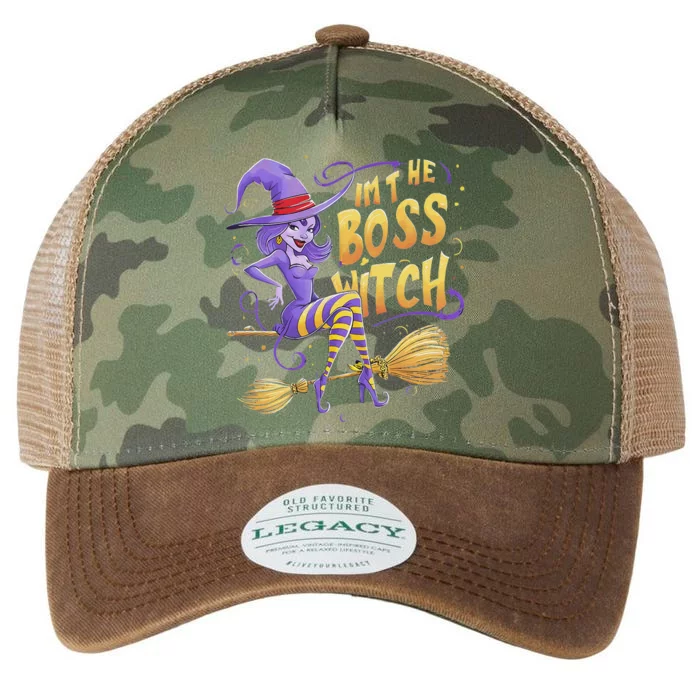 I’M The Boss Witch Halloween Legacy Tie Dye Trucker Hat