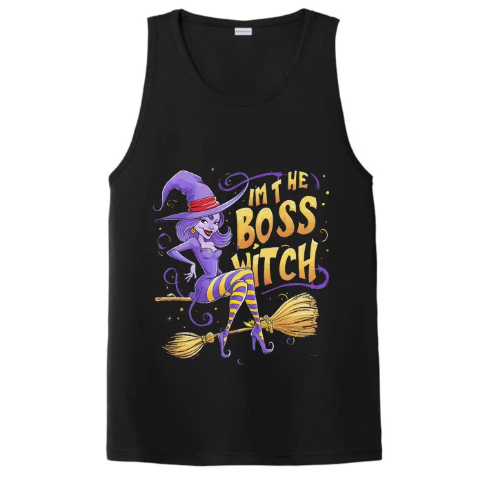 I’M The Boss Witch Halloween Performance Tank