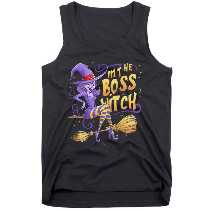 I’M The Boss Witch Halloween Tank Top