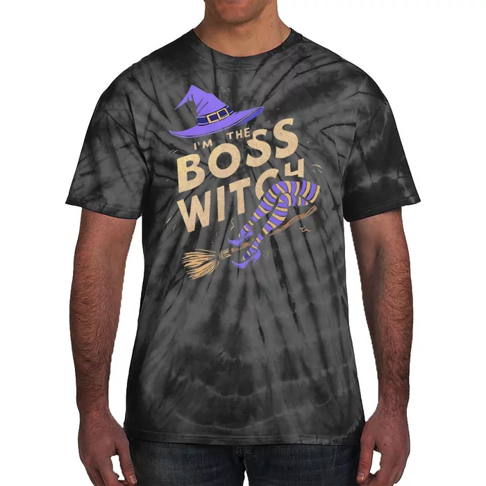 I’M The Boss Witch Halloween Tie-Dye T-Shirt