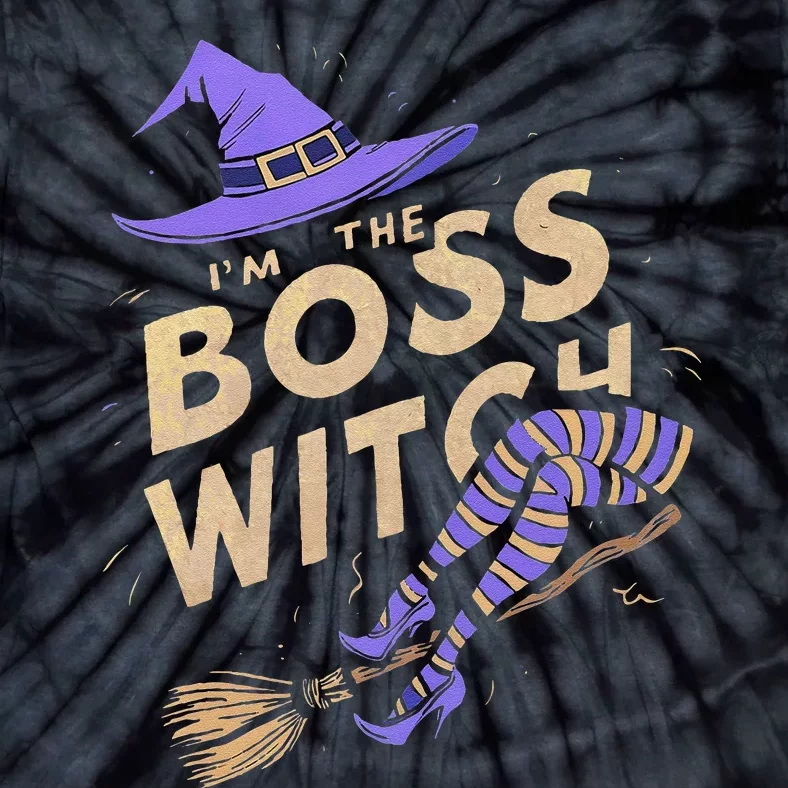 I’M The Boss Witch Halloween Tie-Dye T-Shirt