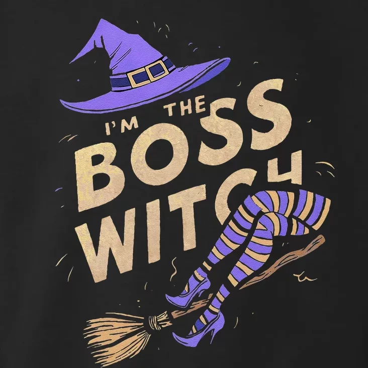 I’M The Boss Witch Halloween Toddler Hoodie