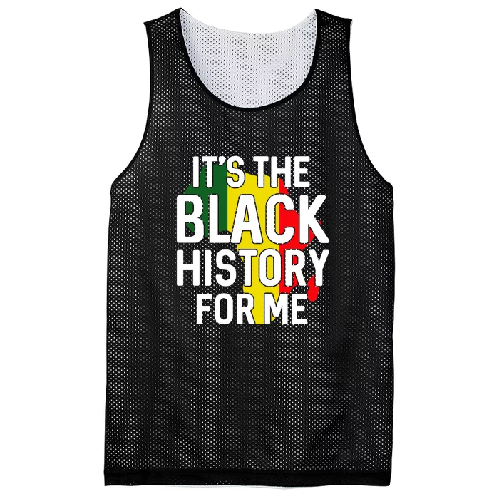 It's The Black History For Me Black History Month Girl Women Mesh Reversible Basketball Jersey Tank