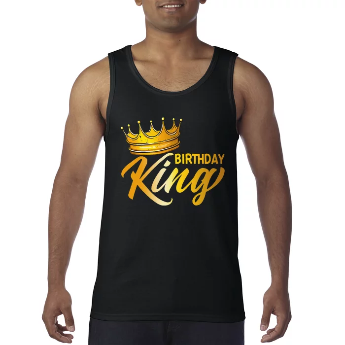 I'm the Birthday King Gold Crown funny birthday Tank Top