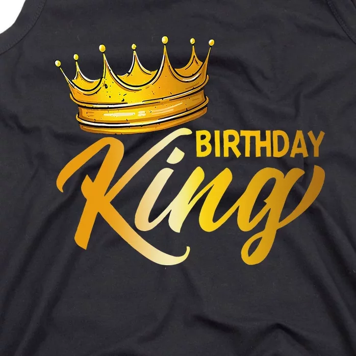 I'm the Birthday King Gold Crown funny birthday Tank Top