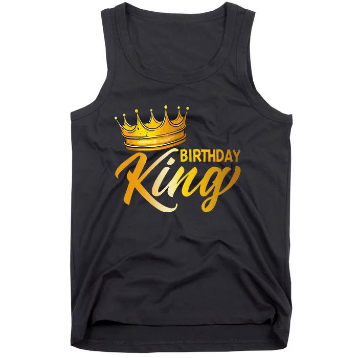 I'm the Birthday King Gold Crown funny birthday Tank Top