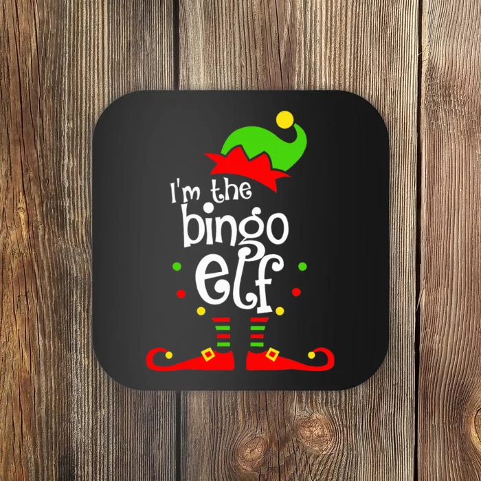 I'm The Bingo Elf Xmas Family Friend Christmas Present Coaster