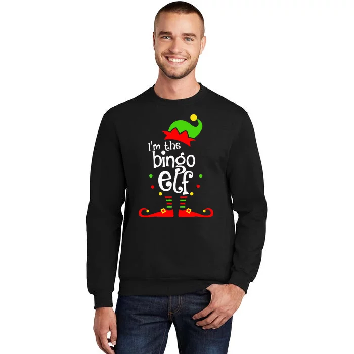 I'm The Bingo Elf Xmas Family Friend Christmas Present Tall Sweatshirt