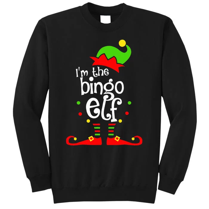 I'm The Bingo Elf Xmas Family Friend Christmas Present Tall Sweatshirt