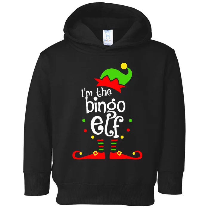 I'm The Bingo Elf Xmas Family Friend Christmas Present Toddler Hoodie