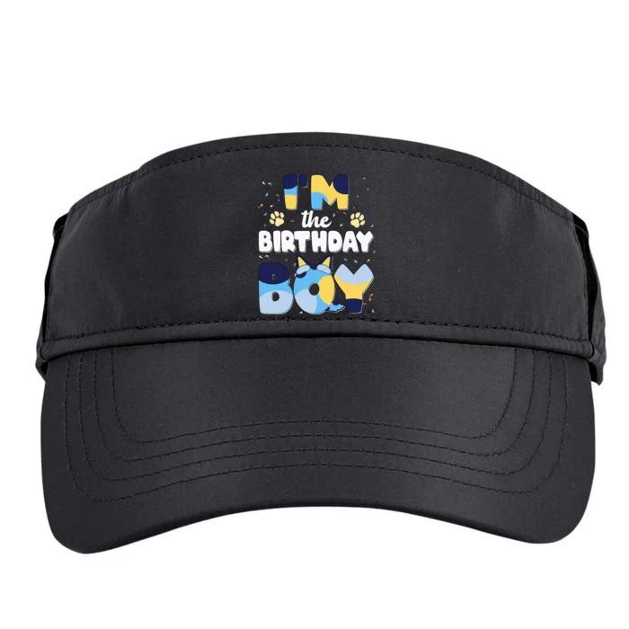 Im The Birthday Boy Dog Family Matching Adult Drive Performance Visor