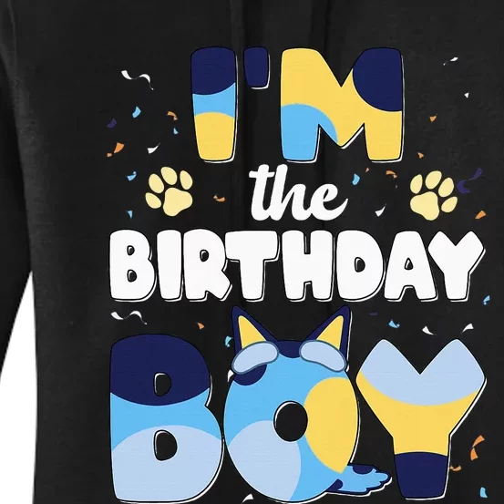 Im The Birthday Boy Dog Family Matching Women's Pullover Hoodie