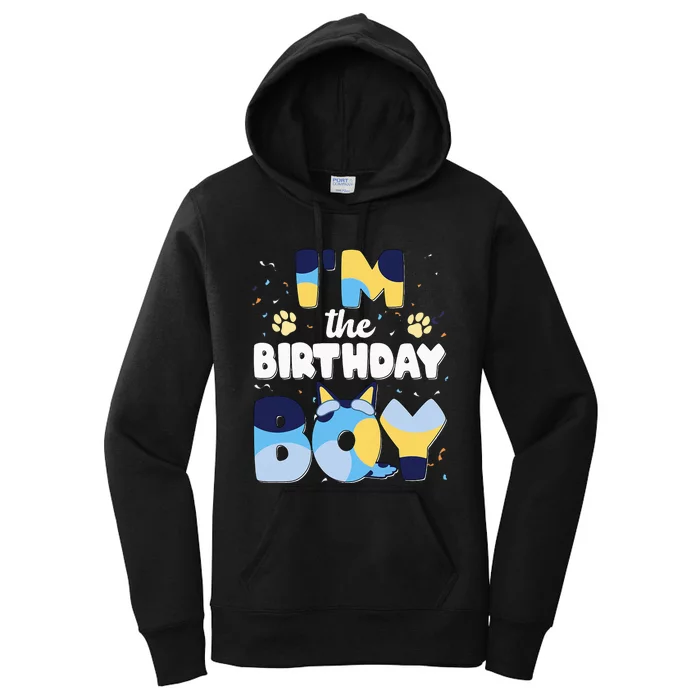 Im The Birthday Boy Dog Family Matching Women's Pullover Hoodie