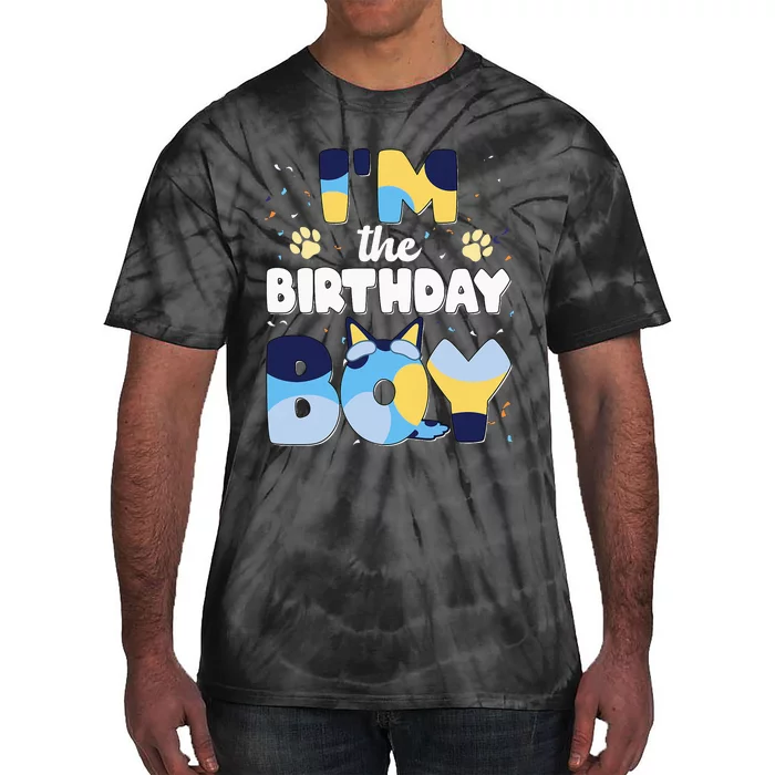 Im The Birthday Boy Dog Family Matching Tie-Dye T-Shirt