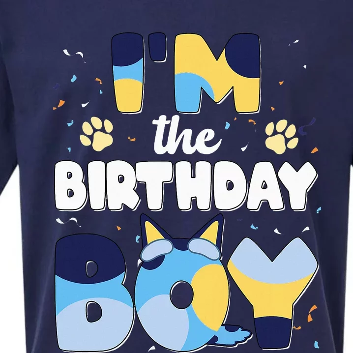 Im The Birthday Boy Dog Family Matching Sueded Cloud Jersey T-Shirt