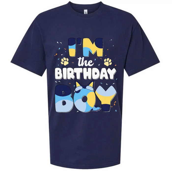 Im The Birthday Boy Dog Family Matching Sueded Cloud Jersey T-Shirt