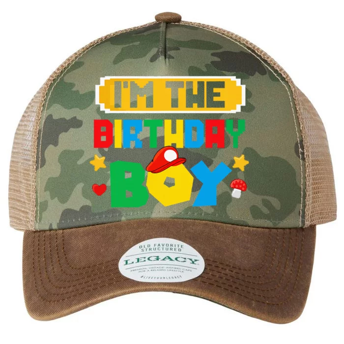 Im The Birthday Boy Game Gaming Family Matching Legacy Tie Dye Trucker Hat