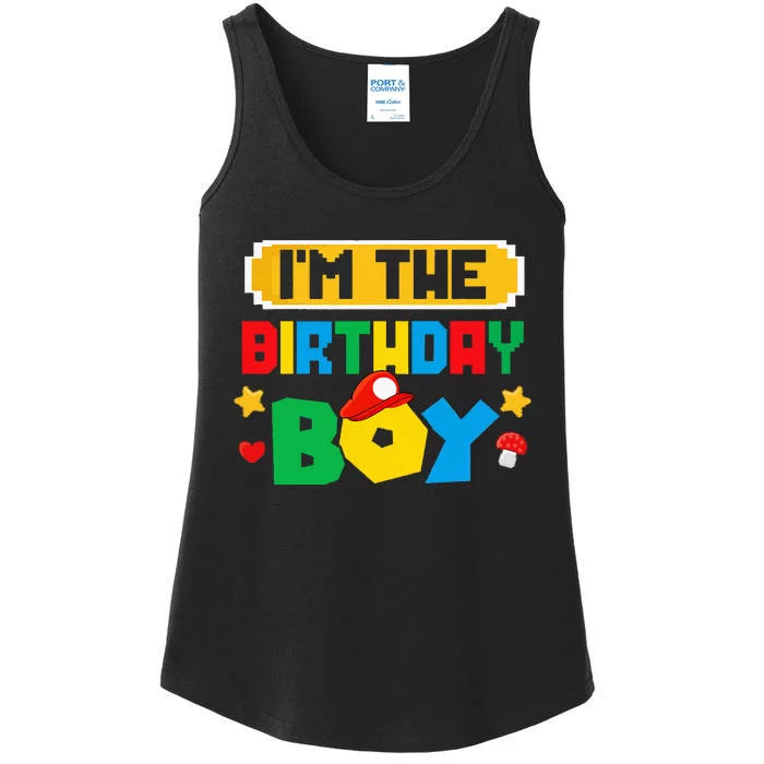 Im The Birthday Boy Game Gaming Family Matching Ladies Essential Tank