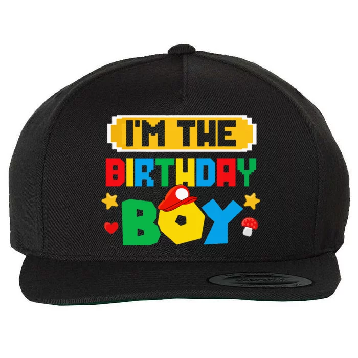 Im The Birthday Boy Game Gaming Family Matching Wool Snapback Cap