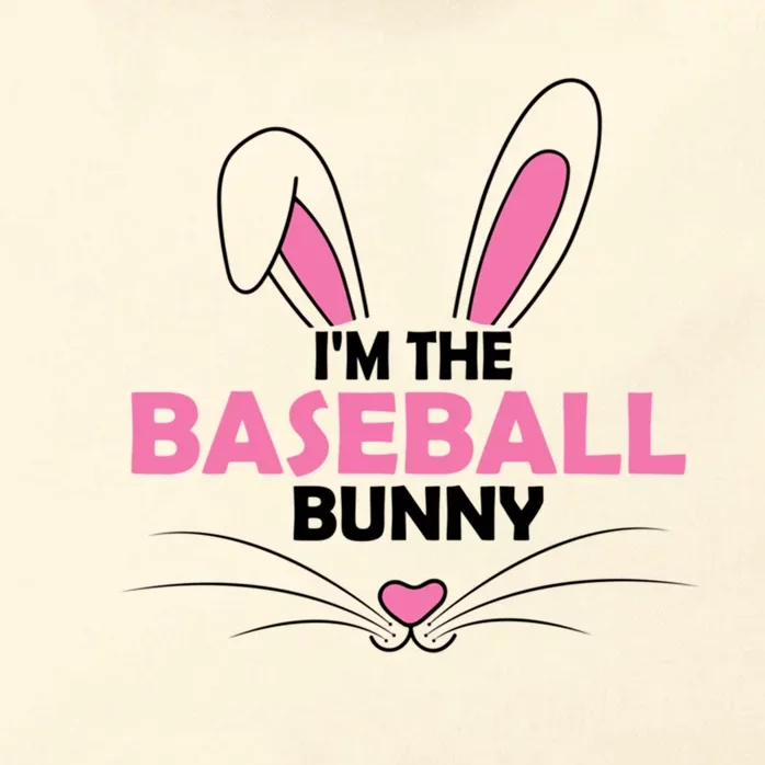 I'm The Baseball Bunny Graphic Cute Easter Day Costume Cute Gift Zip Tote Bag