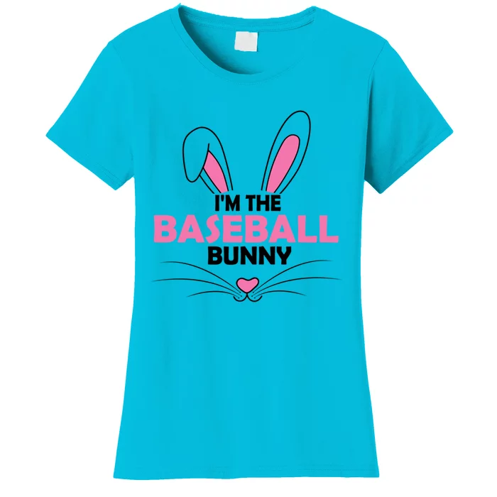 I'm The Baseball Bunny Graphic Cute Easter Day Costume Cute Gift Women's T-Shirt