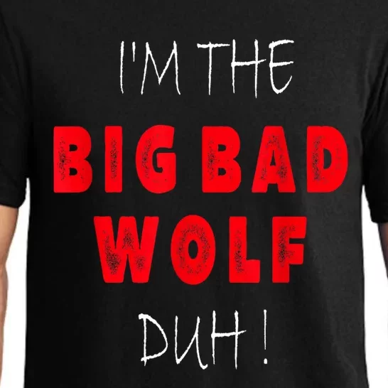 IM The Bad Wolf Duh Funny Costume Halloween Party Pajama Set