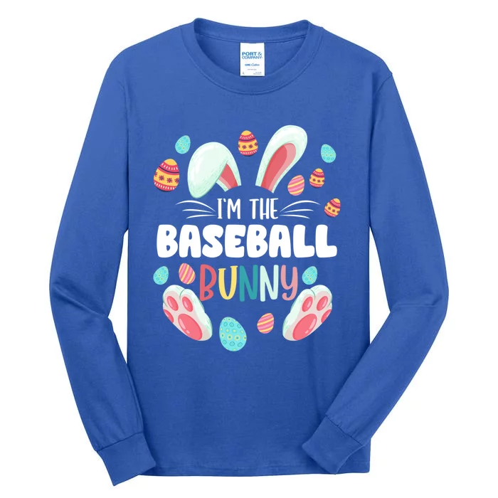 I'm The Baseball Bunny Matching Family Easter Party Great Gift Tall Long Sleeve T-Shirt