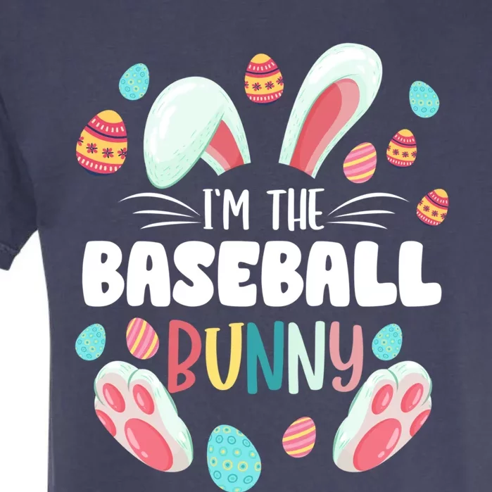 I'm The Baseball Bunny Matching Family Easter Party Great Gift Garment-Dyed Heavyweight T-Shirt