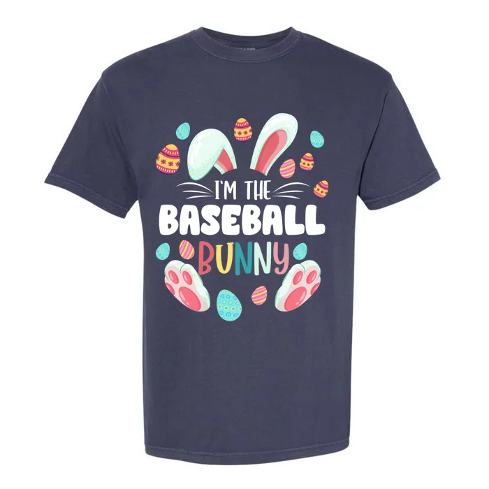 I'm The Baseball Bunny Matching Family Easter Party Great Gift Garment-Dyed Heavyweight T-Shirt